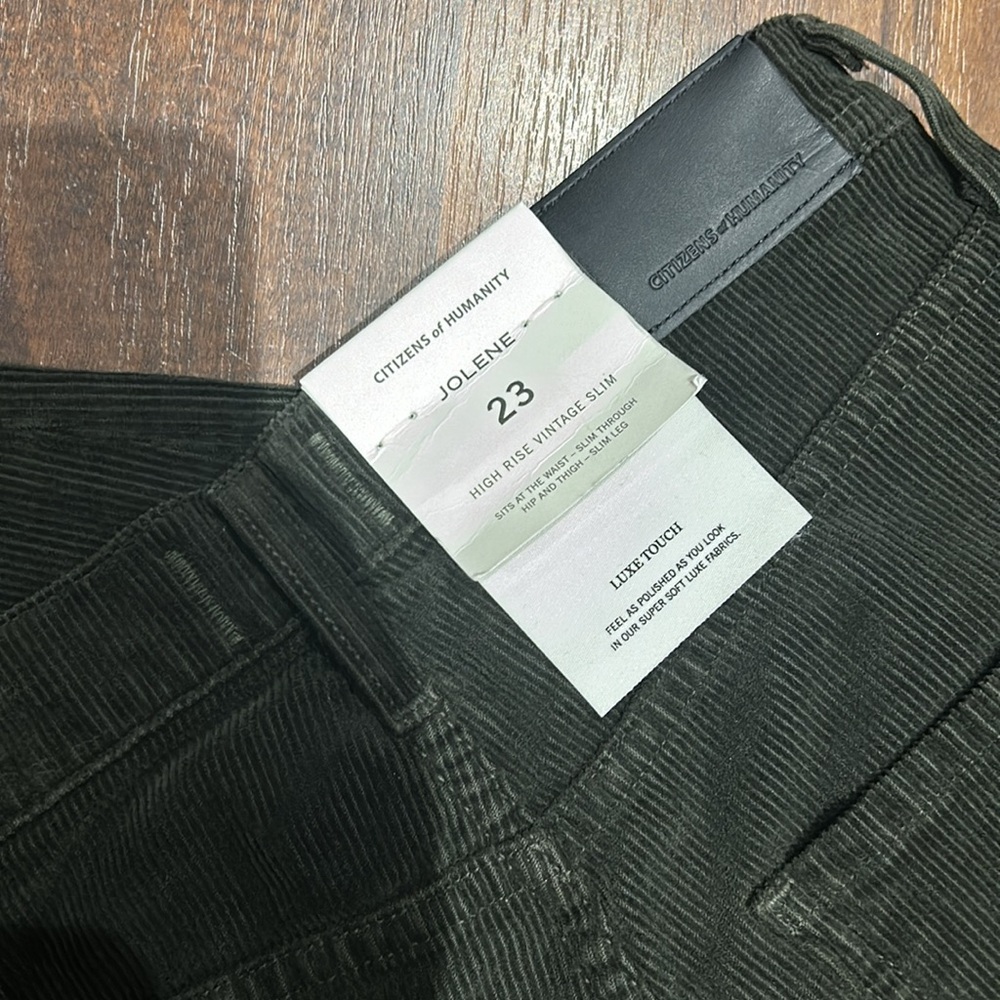 Citizens of humanity jolene high rise vintage slim corduroy NWT - Picture 4 of 9